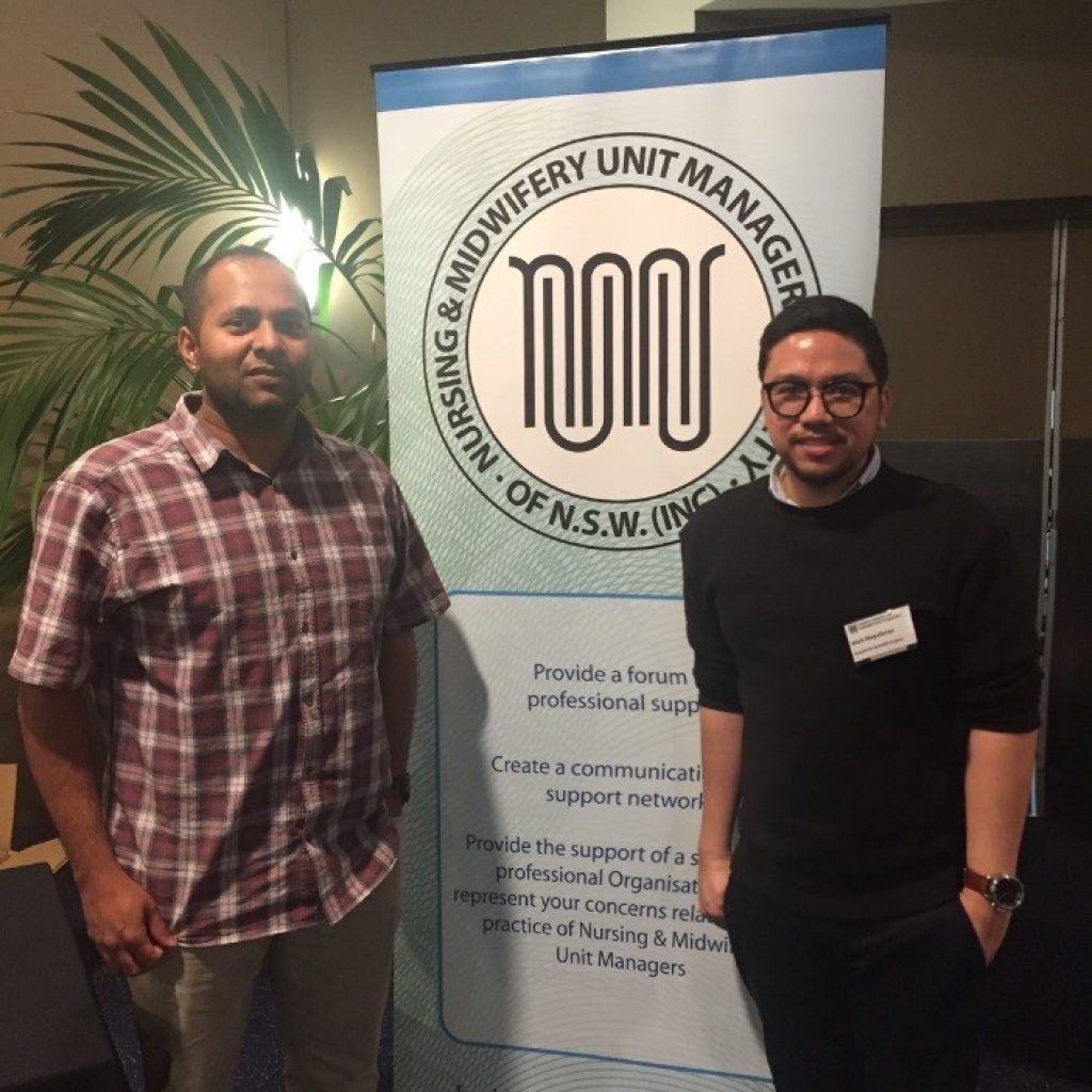 Showing ongoing commitment to best practice patient care, Lakeview Private Hospital Surgical NUM, Ravi Ramiah, and Rehab NUM, Mark Magallones, recently attended the Nursing & Midwifery Unit Managers’ Society NSW Annual Conference in Sydney.