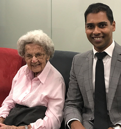 Centenarian Isobel has her eyesight restored